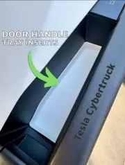 Tesla Cybertruck Door Tray Inserts (White)