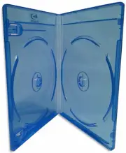 10-Pak Double 12mm Blu-ray Case with Silver Painted Blu-Ray Logo