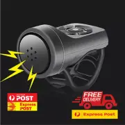 USB Rechargeable Bicycle Motorcycle Electric Bell Horn 120dB Anti Theft Alarm