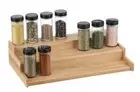 Spice Bamboo Rack Shelf Kitchen Pantry Organiser Storage Racks Containers Spices