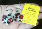 GENUINE NATIVE AMERICAN MOHAVE' NAVAJO TRIBE DANGLE EARRINGS BY ANGIE BERNSYDE