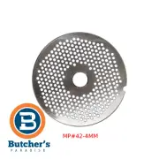 Butcher's #42 Mincer Plate - 4mm Stainless Steel Spare Part