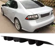 Black Rear Lip Bumper Diffuser 5 Fins Spoiler Splitter Valance For Saab 9-3 9-5 (for: Saab)