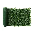 39''x117'' Faux Leaf Privacy Fence Screen Artificial Laurel Leaves Fence Cove...