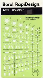 Berol® RapiDesign® Template: R-121 Hexangel
