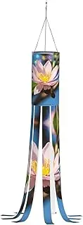 Halloween Garden Red Almond Blossom Windsock Lights Halloween Lighted Windsock for Patio Yard Pathway Party Decor