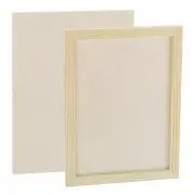 4pcs Unfinished Wood Canvas Panel 12x8" Deep 7/16" Wooden Panel Boards