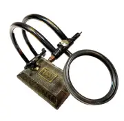 Vintage Antique Engrave Brass Stand Magnifying Glass / Nautical Brass Map Reader