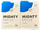 Mighty Patch Invisible+ Hydrocolloid Acne Pimple Patches 24+24 Count Exp 2027