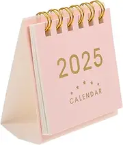 HOMSFOU Academic Calendar Small Desk Calendar with Elegant Design Sturdy Material for Home Office School Decorative Monthly Planner for Event Recording