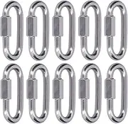 Quick Link Connector Strong Small Size Chain Connector Easy Install for Outdoor Activities (M8)