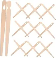 PHENOFICE Wooden Chopstick Clips 100 Pairs Training Utensils for Boys and Girls Cutlery Pastry Snacks