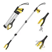 43" Extra Long Grabber Tool, It Reaching Tool with Rotating Jaw +Magnets, 4"