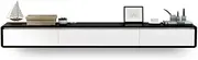 TV Stand Floating TV Unit, Wall Mounted TV Cabinet, Modern Entertainment Media Console for Living Room Office TV Cabinet(Black,180x20x24cm)