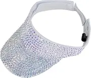 [Generic] Women Rhinestones Empty Top Baseball Cap Shiny Sports Running Biking Visor Hats
