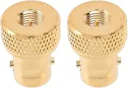 Mellisso 2X SMA Male to BNC Female Jack M/F Straight Type Adapter Coaxial Connector