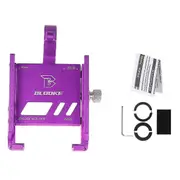 Bike Phone Holder Bicycle Mobile Cellphone Holder For Scooter Motorcycle Bike Purple