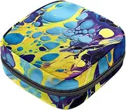 Period Bag,Sanitary Napkin Storage Bag,Abstract Watercolor Doodles,Tampon Holder for Purse