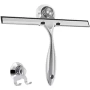 Shower Squeegee Stainless Steel Window Squeegee with Suction Cup
