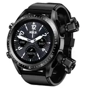 Smart Watch JM03 Bluetooth Headset Earphone TWS Two in One HIFI Stereo Wireless Sports Tracke Music Play Smartwatch - Black