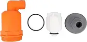 Orange Automatic Air Vent Valve High Hardness Great Flowing Rate PP Exhaust Vent Valve Top G1/2 Bottom G1 (Fast Type 6632A PP)