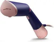 [Philips] 5000 Series Steam Straightener - Powerful 1400W, Continuous Steam, Two Water Reservoirs, Fast Warm-up in 35 seconds, Adjustable Head, Metal Base, Accessories, Navy Blue (STH5030/20)