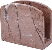 Radicaln Marble Napkin Holder Marinara 6.5"x5.5" Inch Dining Table Handmade Napkins Holder - Simple Modern Home & Kitchen Paper Towel Holder Countertop - Used as Home Décor & Bar Napkins