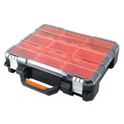 Tactix 9-COMPARTMENT ORGANISER 432x332mm Heavy Duty, Lockable, Portable Storage