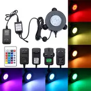Aquarium Fish Tank RGB 6 LED Bubble Light Underwater Remote Controller 7758 UK PLUG