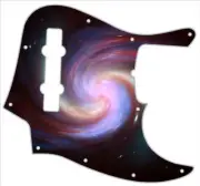 J BASS 5 STRING Graphic Pickguard to fit Fender Bass Guitar Spiral Cosmic