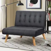 ALFORDSON Sofa Bed Lounge Single Chair Grey