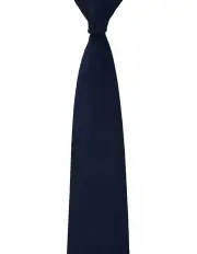 [Gibson] Textured Silk Slim Tie in Navy