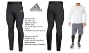 Adidas men's big & tall 4XL Alphaskin 2nd skin compression tights ~Grey~ NWT