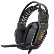 ONIKUMA X13 Wired Gaming Headset 50mm Large Speaker RGB Light Soft Earmuffs Adjustable Headband 3.5mm On-ear E-sports He