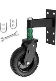 Gate Wheel 8 Inch for Metal Tube Gate Wooden Gate,600 Lb Capacity Heavy Duty Spr
