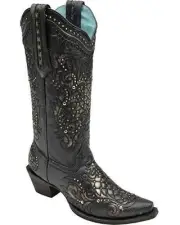Corral Women's Lace And Studs Western Boots C2887