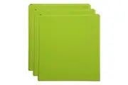 3x Marbig PP Clearview 4 D-Ring 50mm A4 Insert Binder File Paper Organiser Lime