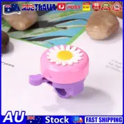 Kids Bicycle Bell Handlebars Road MTB Bike Daisy Ring Alarm (Pink+Purple) AU