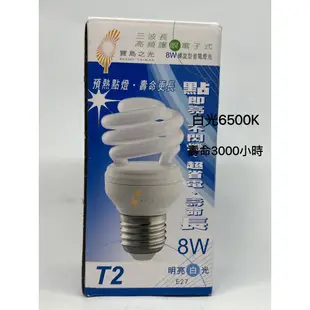 💡光之選照明💡寶島之光8W迷你螺旋省電燈泡