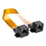 CAT6 Flat Ethernet Cable Flexible Wall Pass Throughing RJ45 Networking Cord 30cm