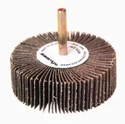 "Weiler 30729 3"" x 1"" x 40AO Wolverine Coated Abrasive Flap Wheels, 1/4"" S...