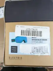 Electric Visual EG2.5 Turquoise Snowboarding Goggles (Brose / Blue Chrome)