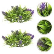 2 Pcs Simulated Grass Ball Decoration Artificial Small Topiary Balls Office