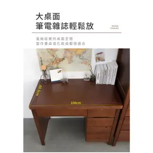 【IDEA】復古年代實木帶鎖收納衣櫃/書桌