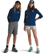 [THE NORTH FACE] NF0A870QD1R Teen Never Stop 1/4 Zip T-Shirt Unisex Estate Blue Size L