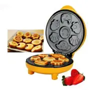 Waffle Maker for Kids 7 Different Shaped Pancakes Animal Waffle Maker Electri...
