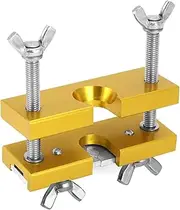 QWORK Trumpet Mouthpiece Remover Puller Tool for Brass Wind Instruments, Compatible with Trumpet, Trombone, Tuba, Aluminum & Steel with Anti-Oxidation Coating, Adjustable Mouthpiece Puller Tool, Gold