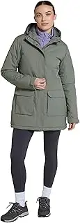 Mountain Warehouse Ranger Womens Water Resistant Padded Parka Jacket - PFC Free Breathable Coat with Padded Insulation - Autumn Winter Outdoors, Travelling & Hiking
