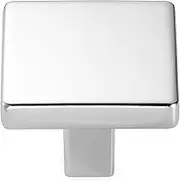 KOOFIZO Polished Chrome Cabinet Knobs - Square Pull Handle (31mm / 1.2 Inch), 30-Pack for Kitchen Cupboard Door, Bedroom Dresser Drawer, Bathroom Wardrobe Hardware