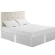 ICB Quilted Bed Valance Fully Fitted Bed Skirt